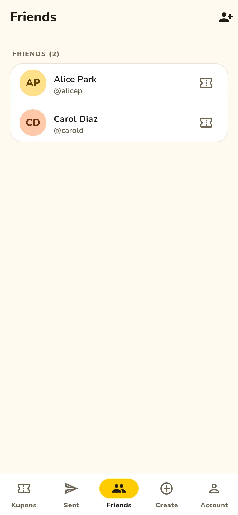 Friends and friend requests